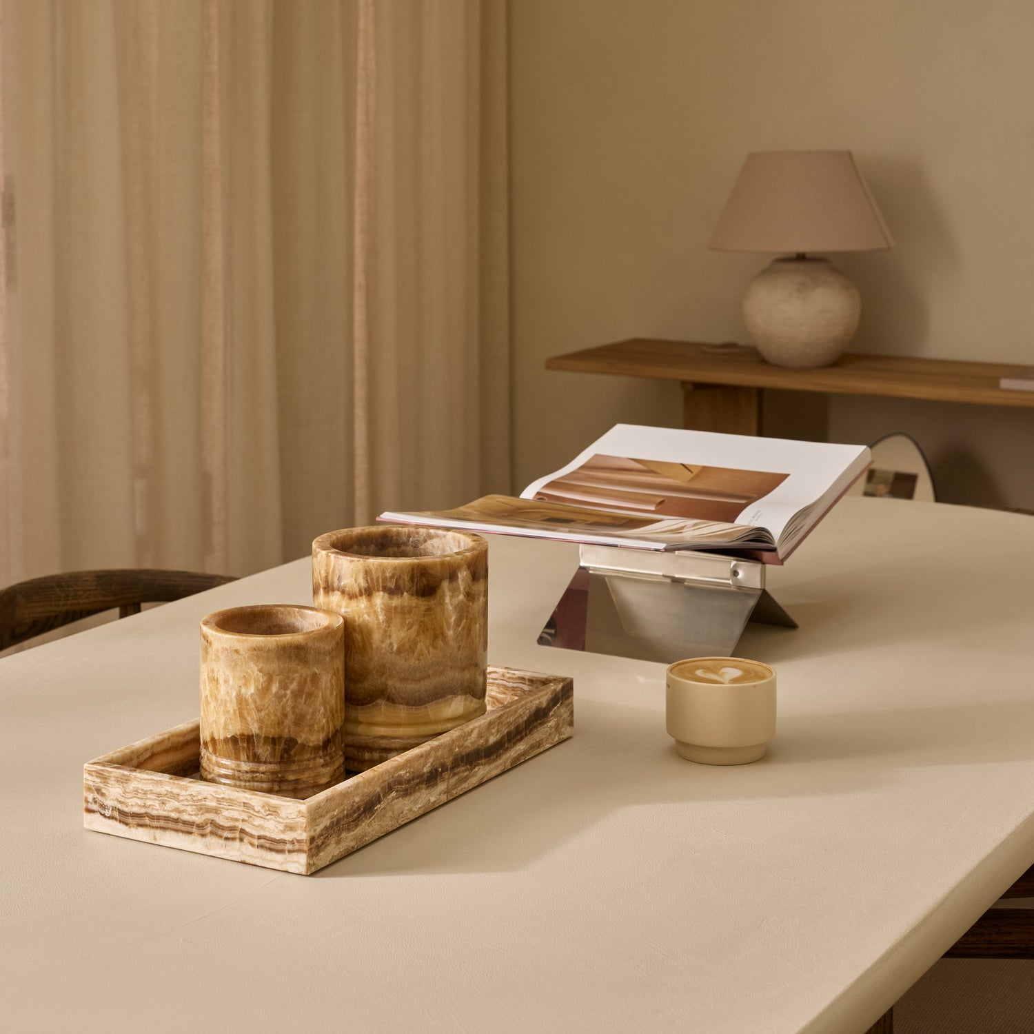 Lantern Sandal onyx M Ø11x13cm