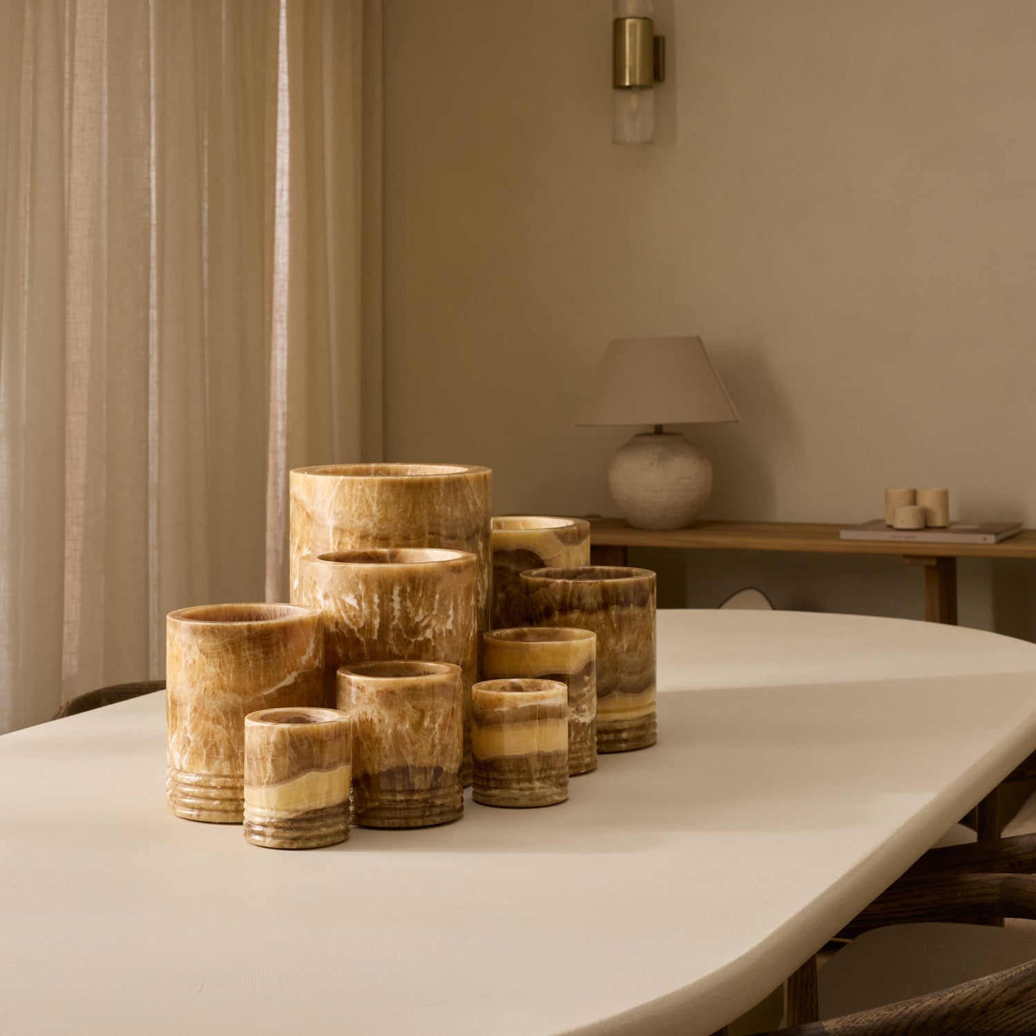 Lantern Sandal onyx XXL Ø21x28cm