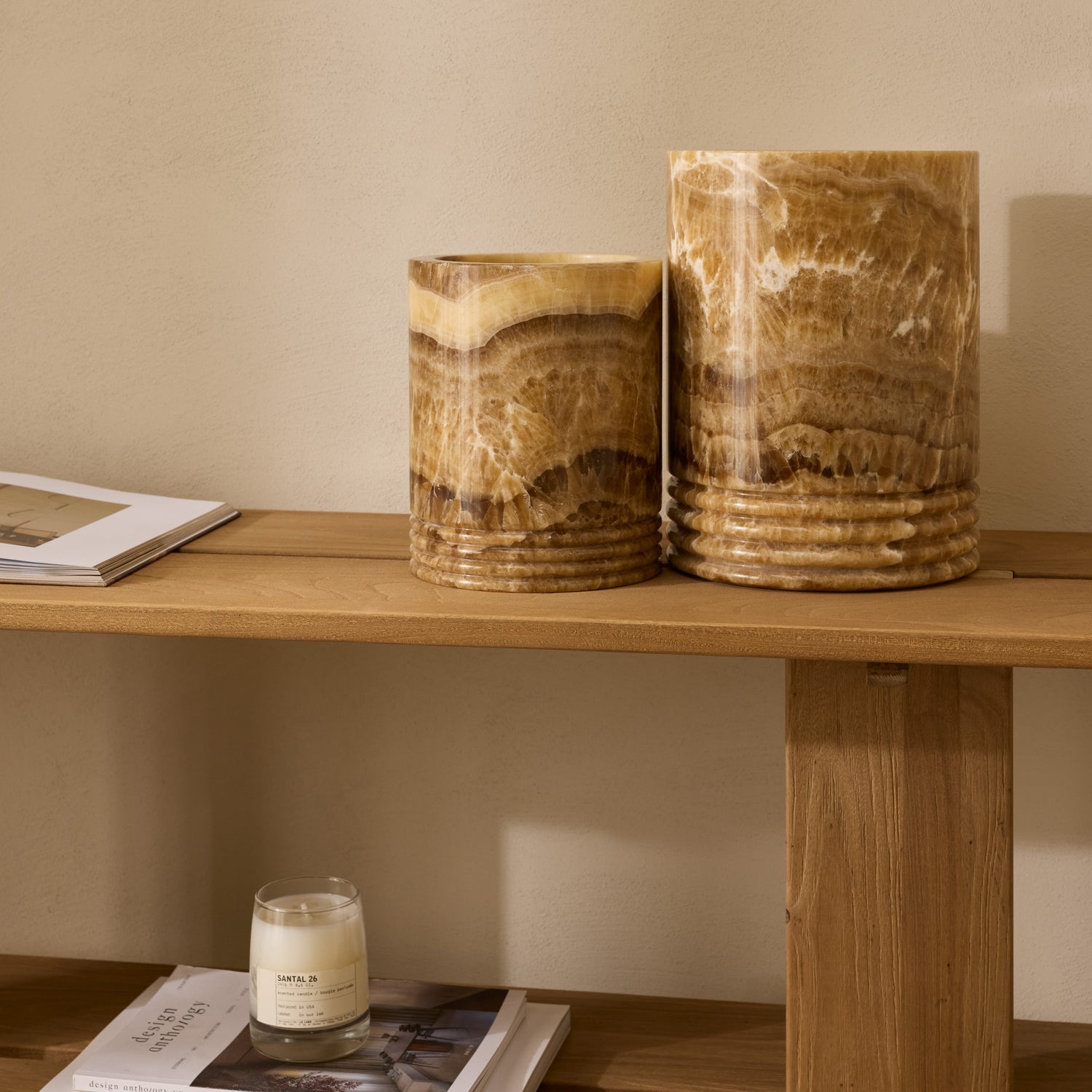 Lantern Sandal onyx XL Ø17x21cm