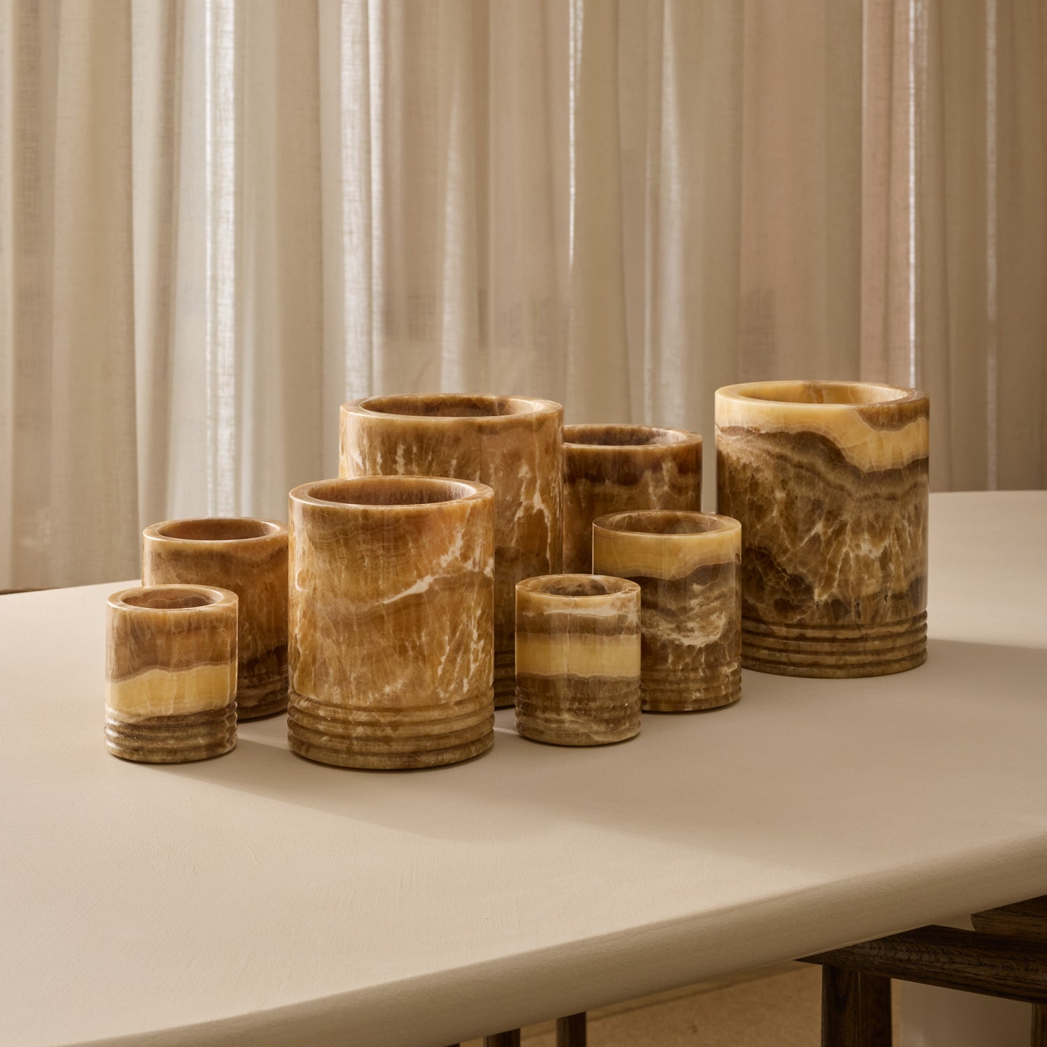 Lantern Sandal onyx S Ø8x10cm