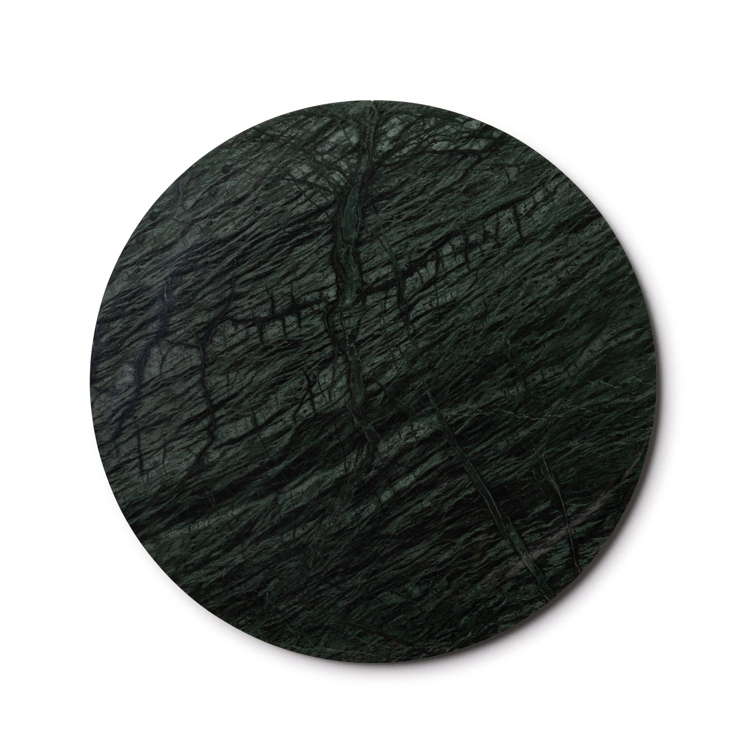 Marmer dienblad rond groen