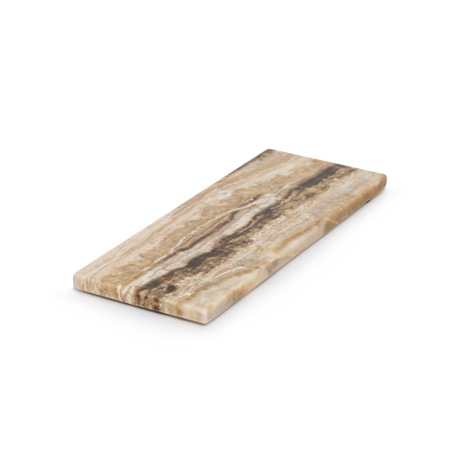 Marble tray rectangular S sandal onyx 10x25cm