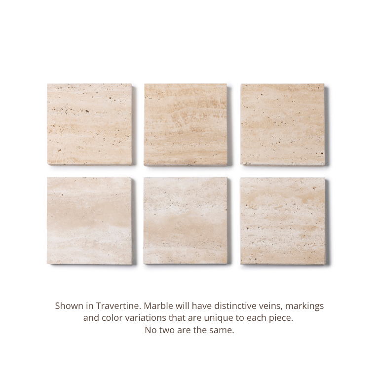 Travertine tea light holder tray 3 pieces