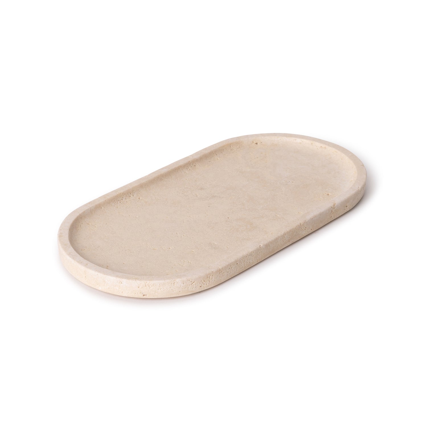 Travertine tray oval 30x15cm