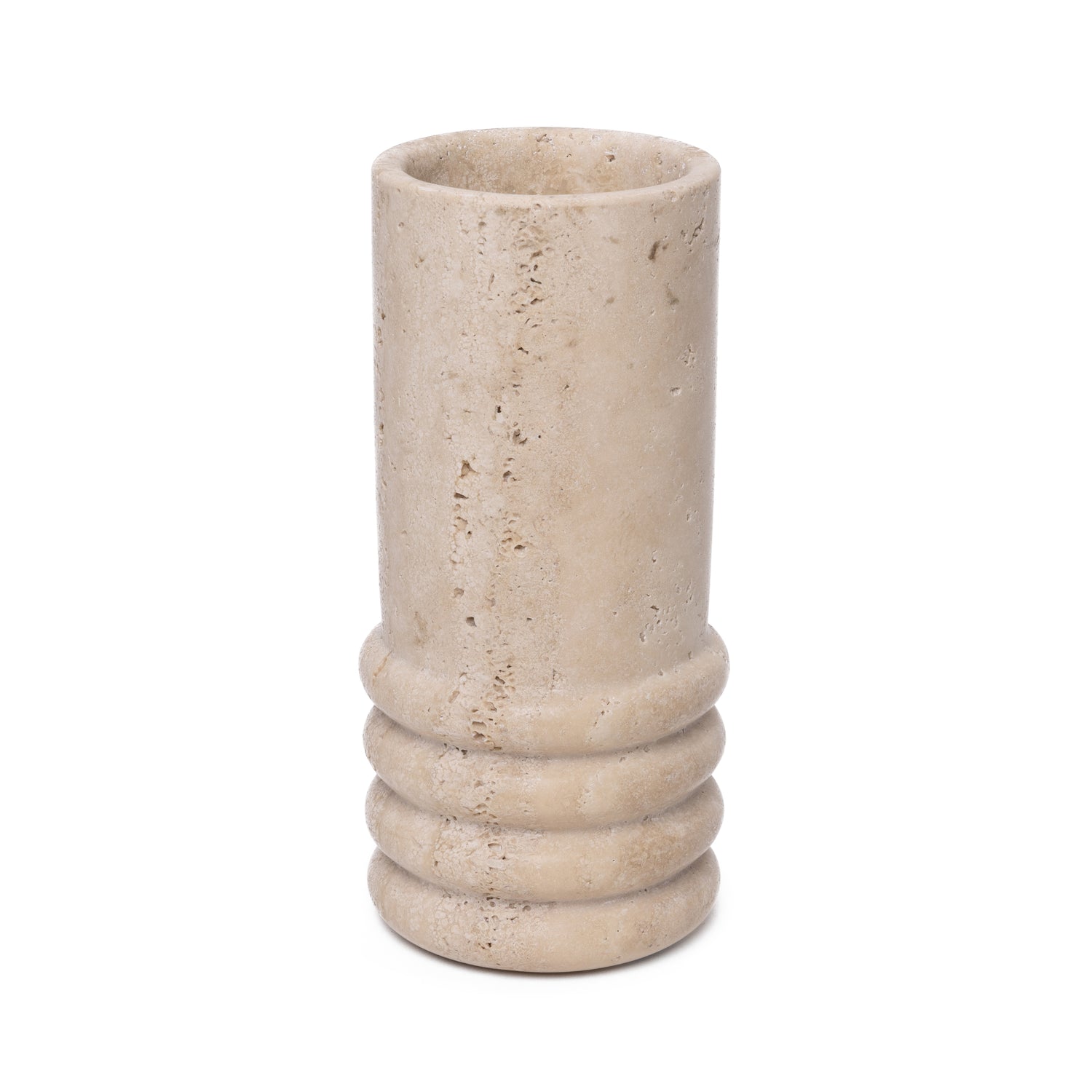 Travertine Vase Molí 12x25cm