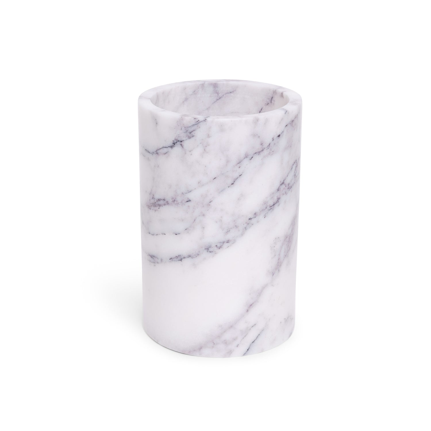 Marmer vaas/wijnkoeler wit