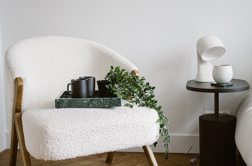 Marmer dienblad tray groen