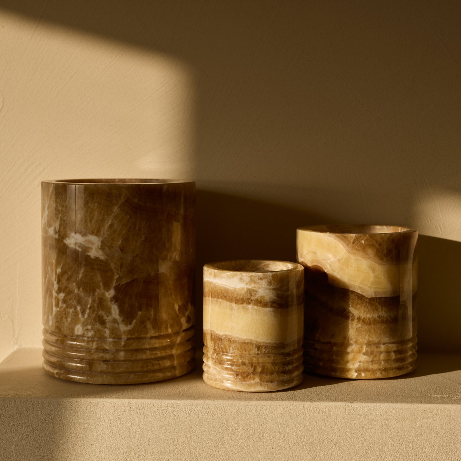 Lantern Sandal onyx M Ø11x13cm