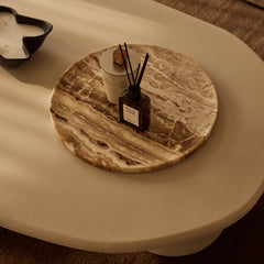 Sandal onyx rond dienblad 40cm MOOISA