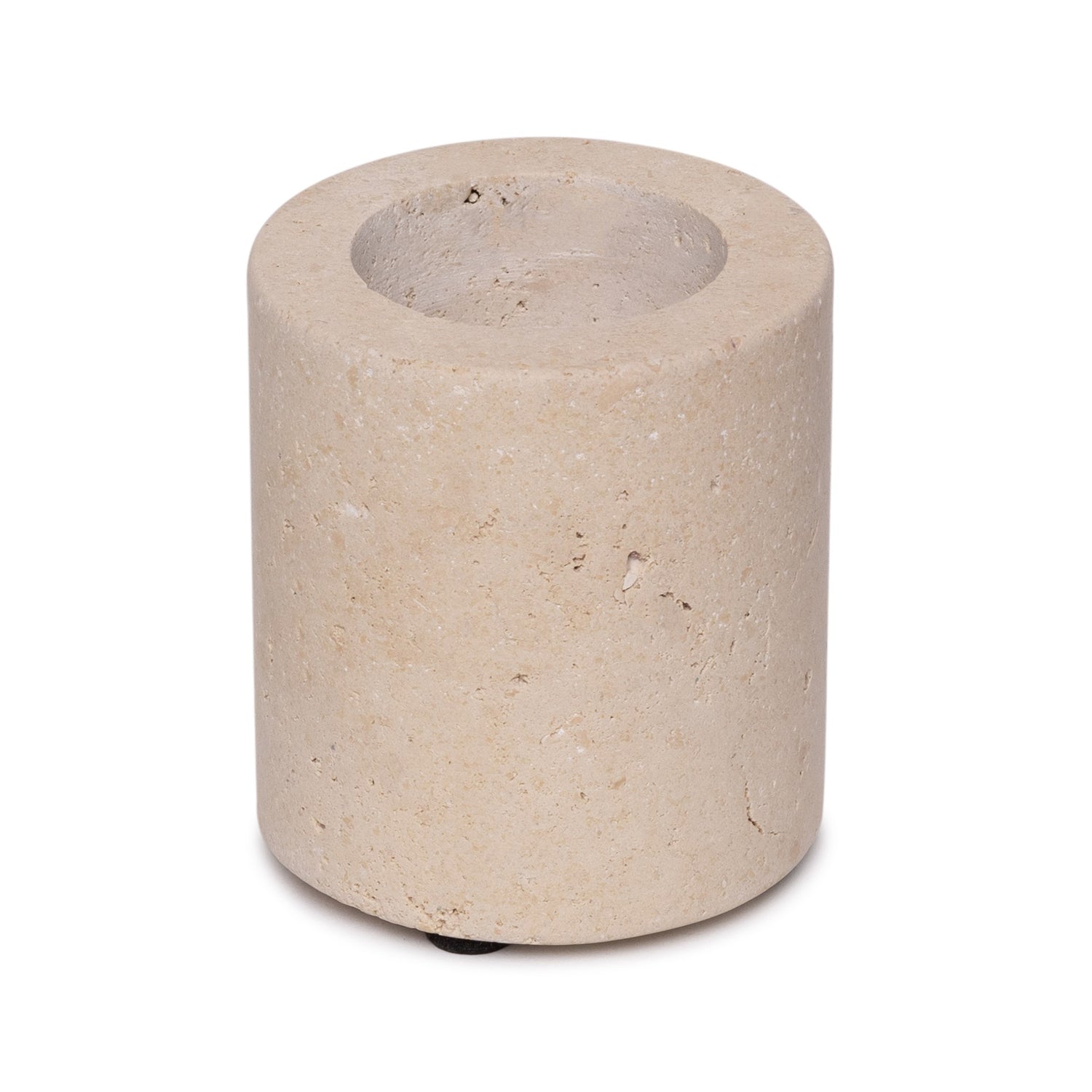 Travertine tealight holder M Ø6x7cm 