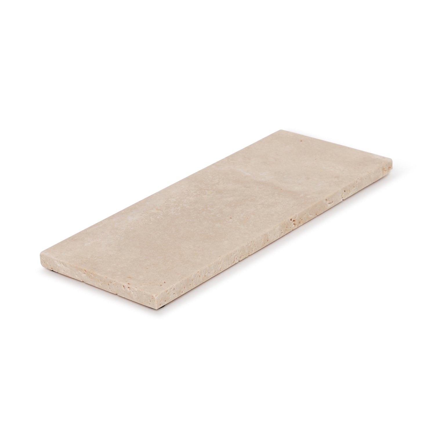 Travertine tray rectangle S 10x25cm (OUTLET)